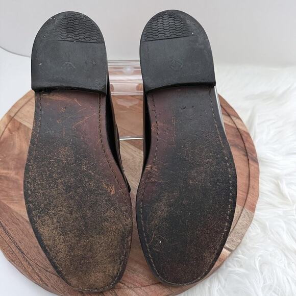 LL Bean Shoes Mens Size 11 D Brown Leather Tassel Loafers Kiltie Moc Toe Dress - Picture 12 of 14